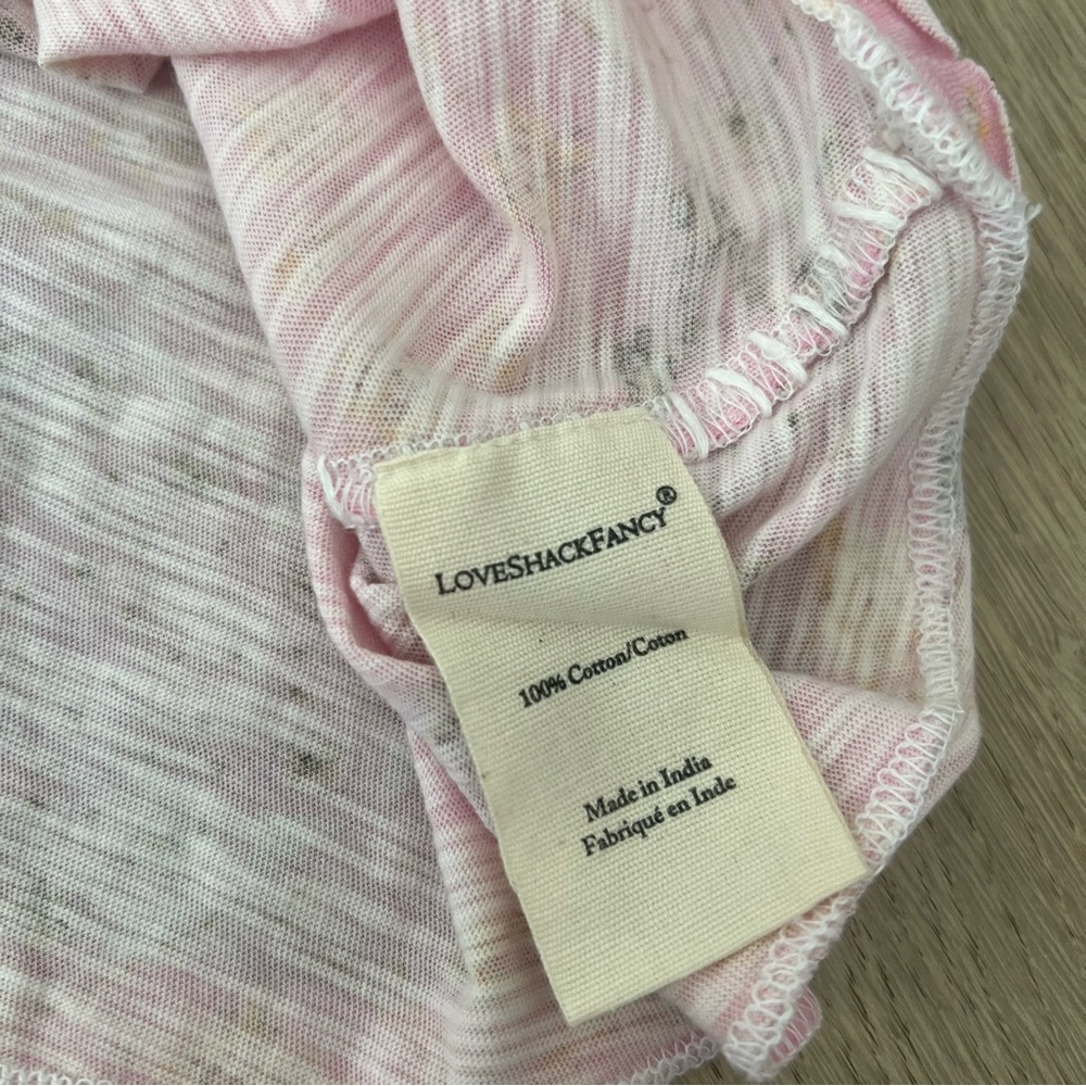 Loveshackfancy Patchwork Pink Crop Tank - image 5